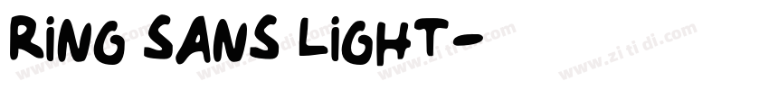 Ring Sans Light字体转换